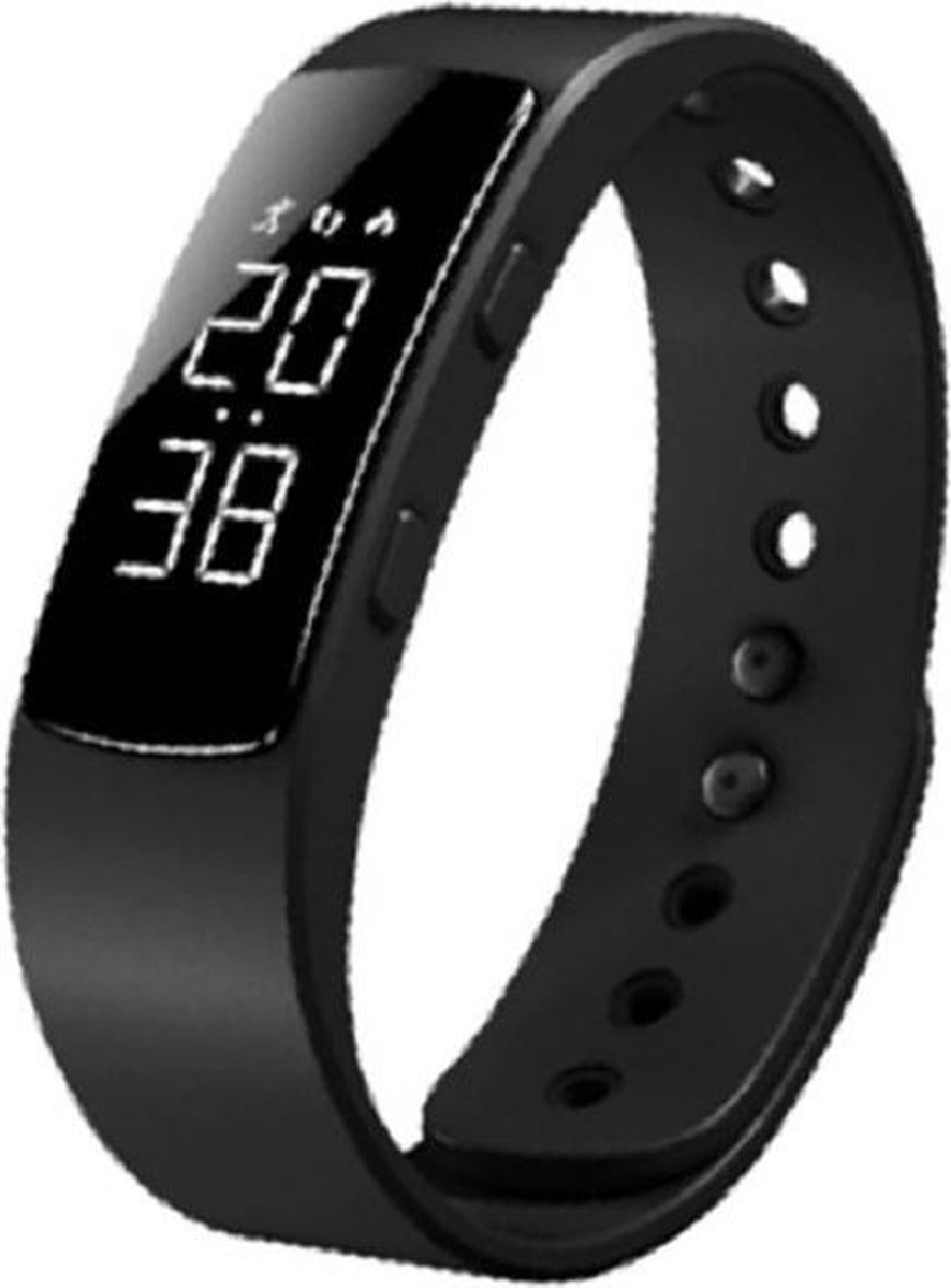 West Watch - Model Jungle - Activity Tracker/ Stappenteller Kinderen - Smartband - Sporthorloge Kids - Zwart