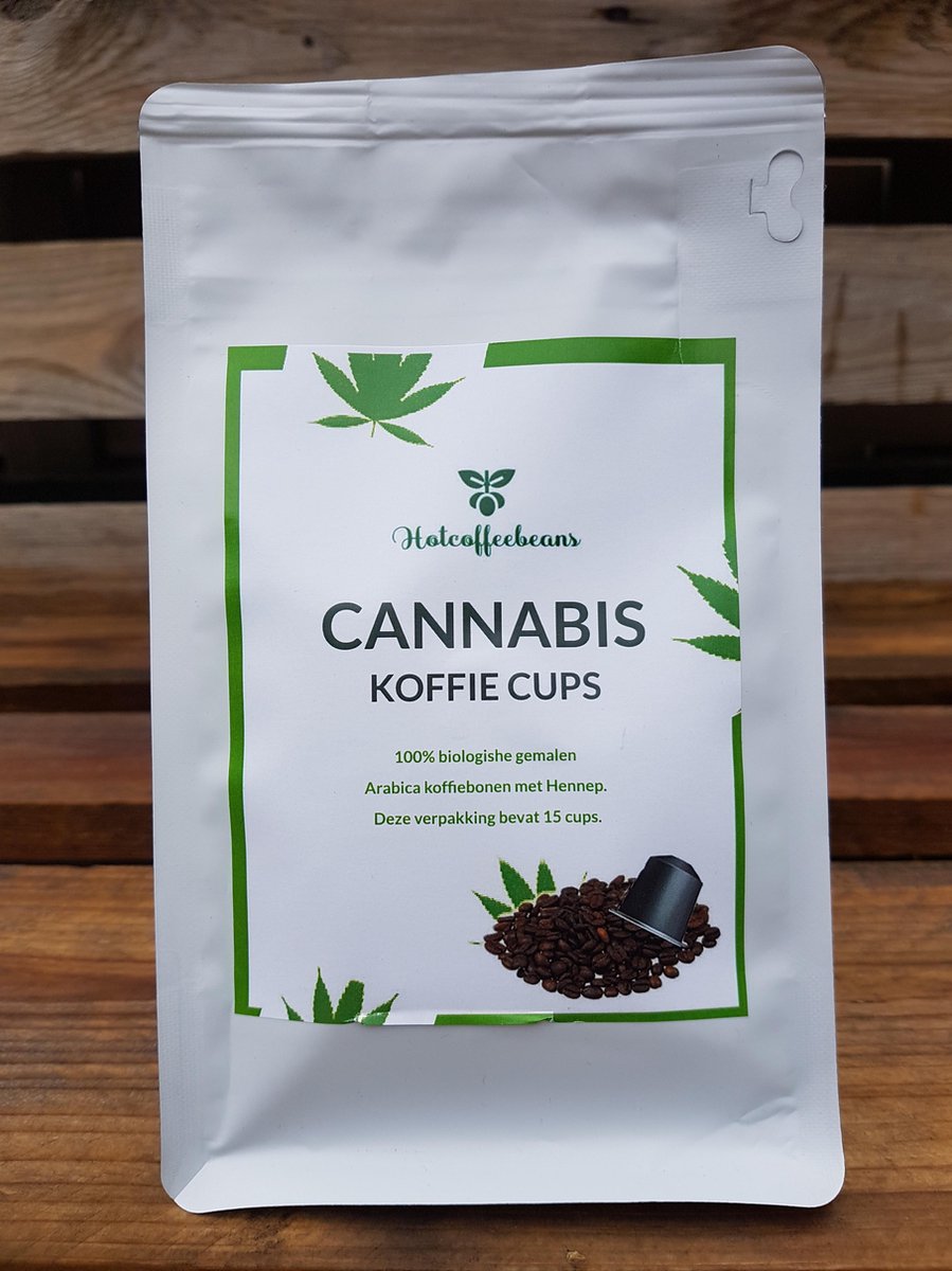 Cannabis koffie cups 15 cup + 15 cups gratis