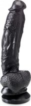 XXLTOYS - Kotto - Dildo -  Inbrenglengte 19 X 4.5 cm - Black - Uniek Design Realistische Dildo – Stevige Dildo – voor Diehards only - Made in Europe