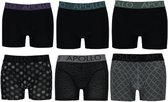 Boxershort heren - Heren ondergoed - Boxershorts jongens - Assorti zwart - Maat XL - 6 stuks