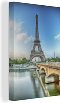 Tour Eiffel à Paris 40x60 cm - Tirage photo sur toile (Décoration murale salon / chambre)
