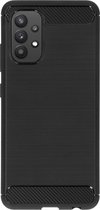 Brushed Backcover Samsung Galaxy A32 (4G) hoesje - Zwart