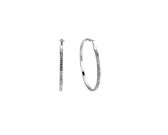 Rond The Stars Oorringen - Zilver / 6 cm