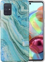 Samsung Galaxy A51 Marmer Case | Back Cover | TPU Telefoonhoesje
