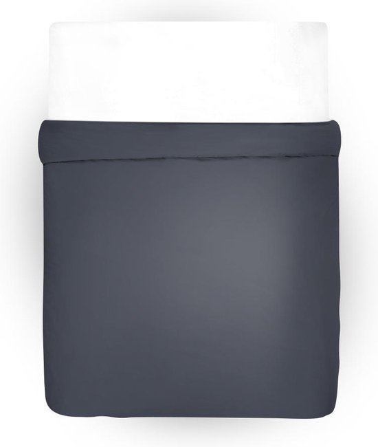 Cillows Dekbedovertrek - Excl. Kussenslopen - Katoensatijn - 240x220 cm - Zwart