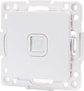 UTP RJ45 Stopcontact - Wandcontactdoos - Igory Jura - Inbouw - Vierkant - Kunststof - 1-voudig UTP CAT6 - Wit