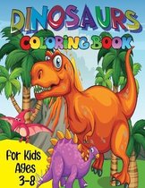 Dinosaur Coloring Book For Kids Ages 3-8