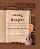 Lovely Recipes Blank Book