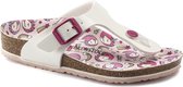 Birkenstock Gizeh Kids Patent White Unicorn slippper - maat 36