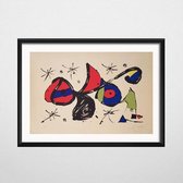 Joan Miro Poster 10 - 60x90cm Canvas - Multi-color