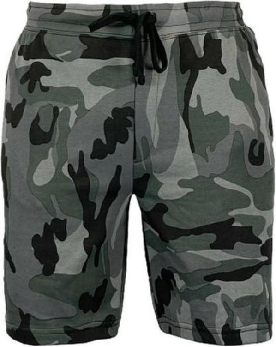 Camouflage korte broek heren – Midnight – shorts heren –zakken met  ritssluiting – maat L | bol.com