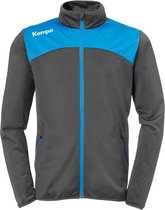 Kempa Emotion 2.0 Polyesterjack Antraciet-Kempa Blauw Maat XL