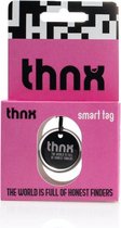 Étiquette THNX - Code QR sécurisé - Bagage / Étiquette de bagage / Porte-clés - Taille S - Zwart