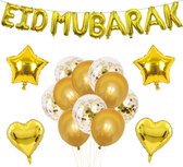 GBG Eid decoratie - Eid Mubarak - Ramadan Feestdecoratie - Papieren Confetti - Ramadan Decoratie - Eid-al Fitr - Goud