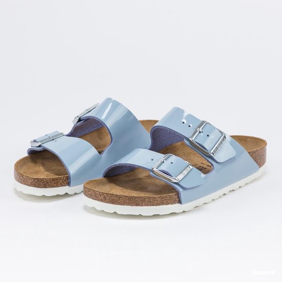 Birkenstock Arizona BF Patent Dove Blue Smal - maat 41 | bol.com