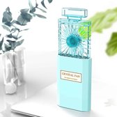 Parfumvorm Draagbare ventilator Verborgen bladventilator (blauw)