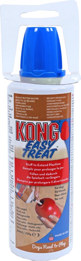 Kong - hondensnack - Easy Treat spuitbus - Smaak: peanutbutter pasta |  