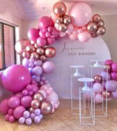 Ballonnenboog - Roze ballonnen - Ballonnenpakket
