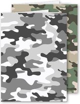 Schrift Camouflage A4 lijn 2 stuks
