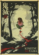 Kimetsu no Yaiba Demon Slayer Bloody Path Anime Manga Poster 42x30cm