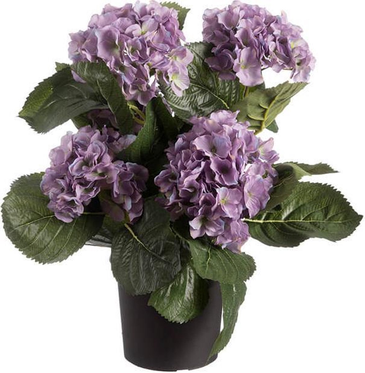 Hortensia artificiel Lilas 44cm 5 fleurs en pot (peut également être  utilisé à... 