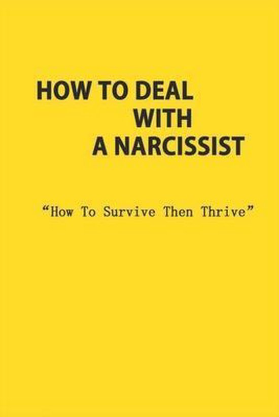 How To Deal With A Narcissist - cover