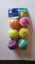 speelgoed voor dieren tennis bal set (6 stuken )