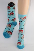 Dames sokken Socksmith super lazy luiaard sloth vrouwen sokken