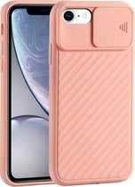 GSMNed – iPhone 7/8 Roze  – hoogwaardig siliconen Case Roze – iPhone 7/8 Roze – hoesje voor iPhone Roze – shockproof – camera bescherming