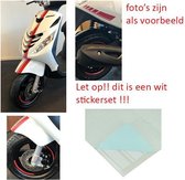 Stickerset sport Piaggio Zip AMG look 14-delig Zip 2000 wit