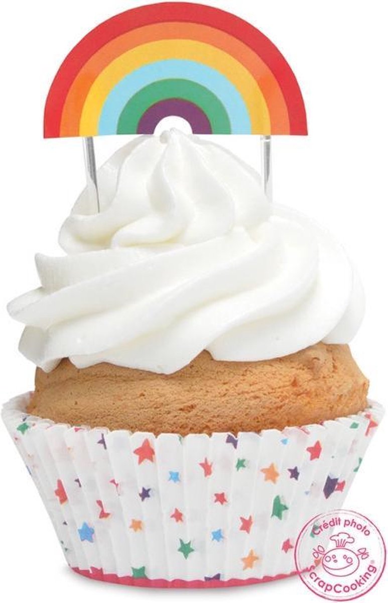 Cupcakevormpjes stip - set van 24