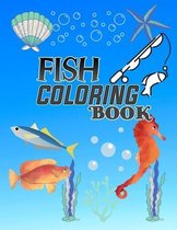 fish coloring book: : Over 30 Coloring Designs for All Ages, Ocean Coloring Book