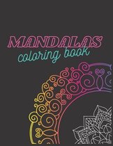 Mandalas Coloring Book: Stress, Relieving, Designs, Fun, Easy, and Relaxing Coloring Pages