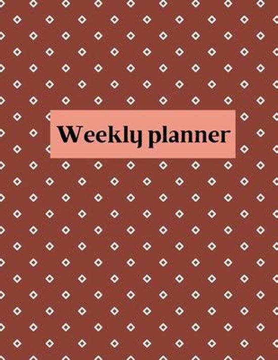 Weekly planner - cover