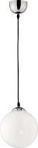LED Hanglamp - Nitron Klino - E27 Fitting - 1-lichts - Rond - Mat Chroom - Aluminium