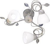 LED Plafondlamp - Plafondverlichting - Nitron Trada - E14 Fitting - 3-lichts - Rond - Antiek Grijs - Aluminium