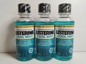 3x Listerine Cool Mint 95ml ideaal voor mee te nemen / op reis