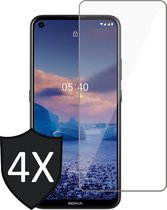 Screenprotector geschikt voor Nokia 5.4 - 4x Glas Screen Protector