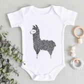 Rompertjes - Romper - Newborn Kleding - Rompertje met Dieren - Baby Kleding Jongens en Meisjes - Alpaca - Kraamcadeau - Maat 56