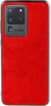 Samsung Galaxy S20 Ultra Alcantara case 2020 - Rood