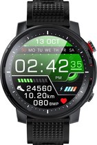 DrPhone PureSport Pro-X - Smartwatch Horloge voor Mannen IP68 Waterdicht - Sporthorloge - ECG Hartslag - LED - Fitness - Notificaties - Nederlandse versie