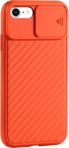 GSMNed – iPhone 7/8 Oranje  – hoogwaardig siliconen Case Oranje – iPhone 7/8 Oranje – hoesje voor iPhone Oranje – shockproof – camera bescherming