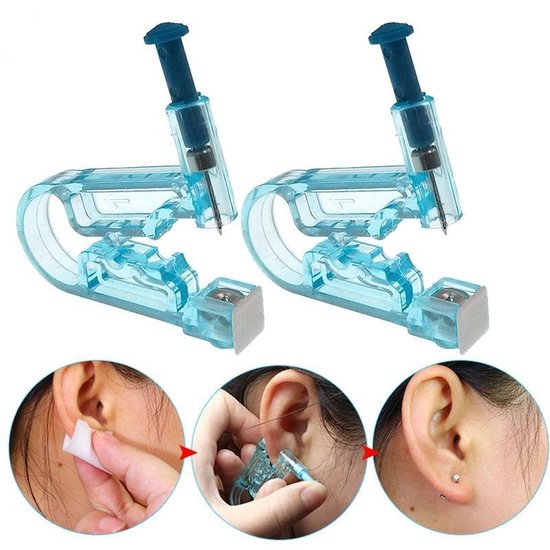 oorbel schieter - oorpiercing - oor piercing pistool - Merkloos