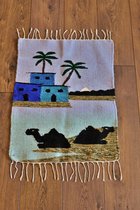 Handgeweven vloerkleed / tapijt - 100% Egyptische wol Kelim - 50x75cm - Goblan