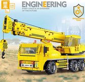 Zhe Gao QL0238 Kraanwagen - 808 bouwblokjes - Compatibel met grote merken - Bouwdoos