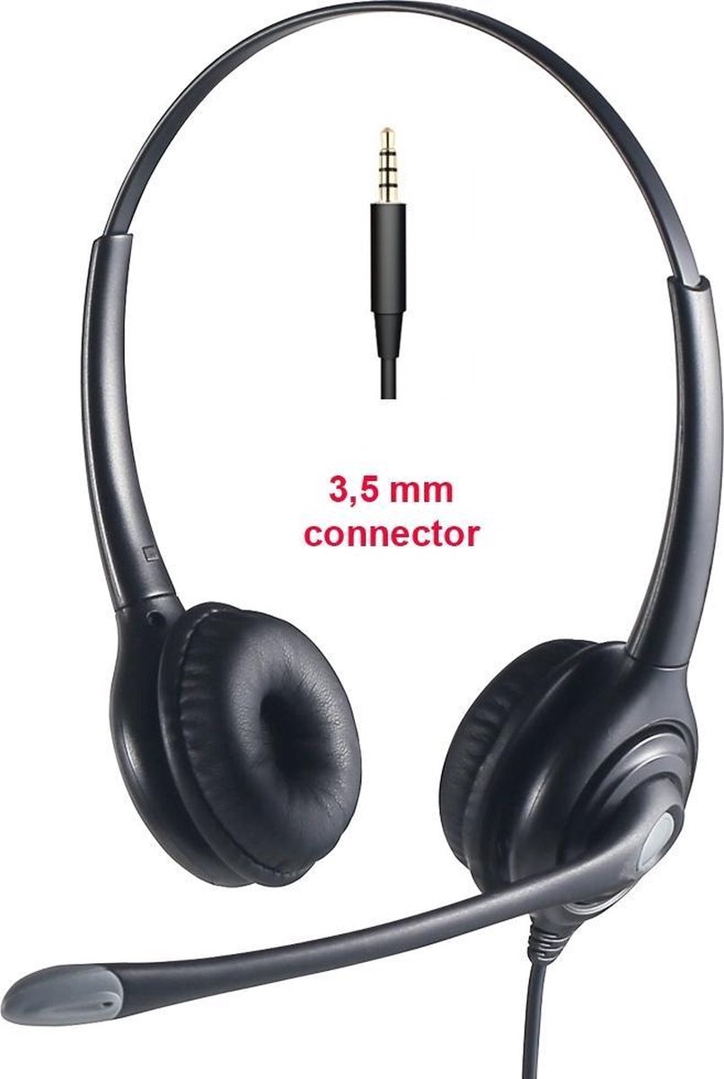 vh618d duo headset hoofdtelefoon met usb aansluiting voor bellen via de