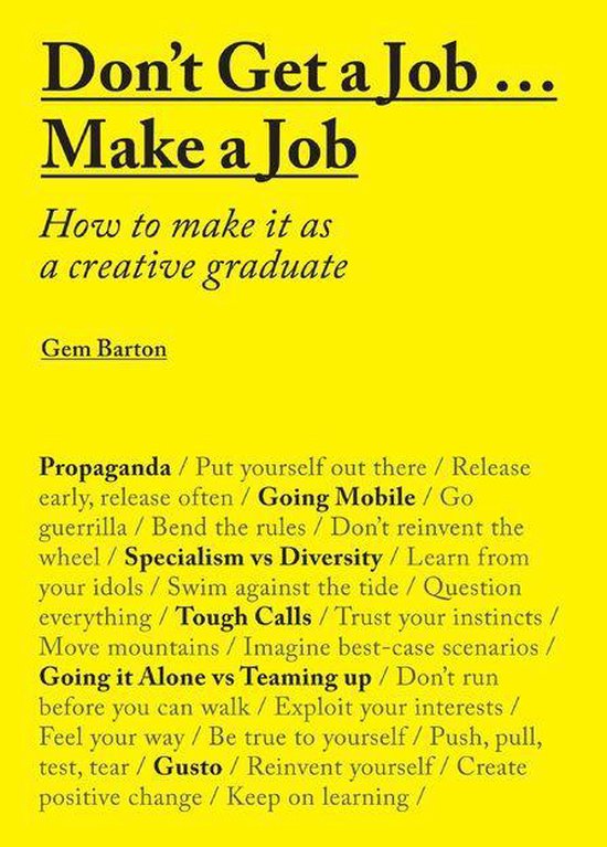 Don't Get a Job...Make a Job - cover