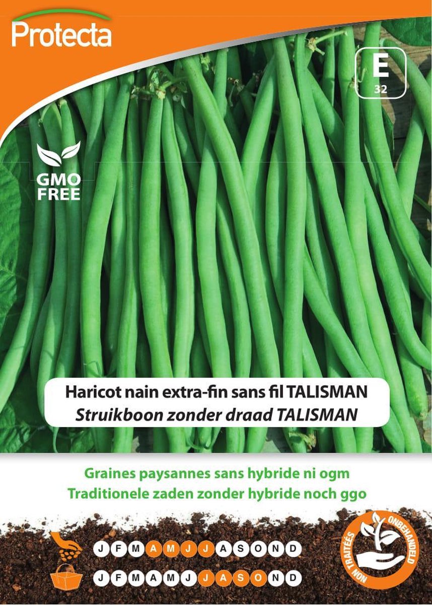 Protecta Groente zaden: Struikboon zonder draad TALISMAN