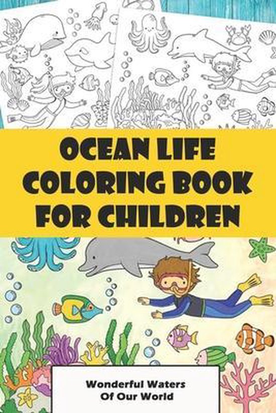 Ocean Life Coloring Book For Children - cover