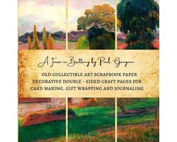 A Farm in Brittany by Paul Gauguin Old Collectible Art Scrapbook Paper Decorative Double - Sided Craft Pages for Card Making, Gift Wrapping and Journaling